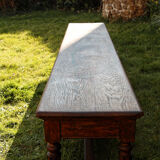 Monumental bench - notary's office - solid oak