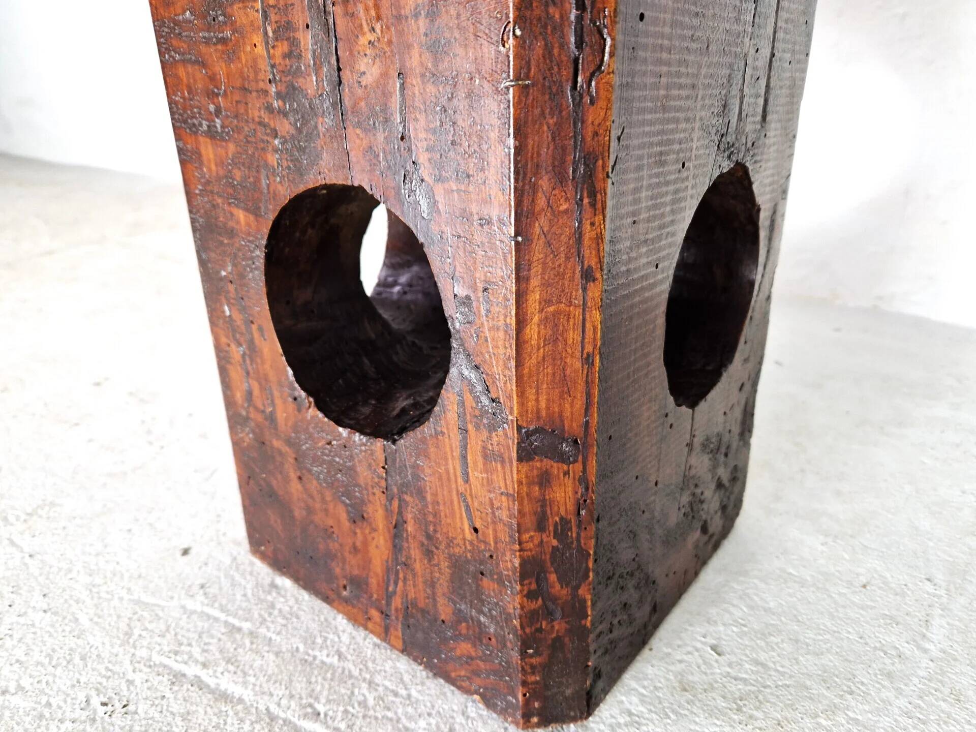 Sculptural antique wine press, France 19th century