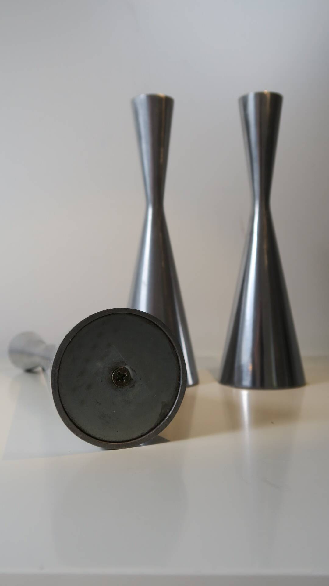 3 cast aluminum candle holders. Ikea Erika Pekkari