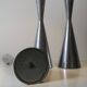 3 cast aluminum candle holders. Ikea Erika Pekkari