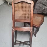 Pair of waxed Louis X period chairs
