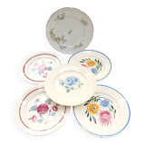 Assortment of 6 dinner plates