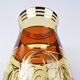 Egermann Czech crystal vase Bohemia Hand painted, gilded, circa 1980s.