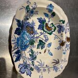 Plat oval fleurs Mason’s belvédère