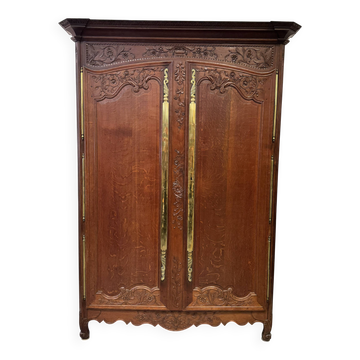 Grande armoire de Campagne - Provençale Française, en chêne, XVII eme
