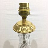 Crystal and bronze lamp base