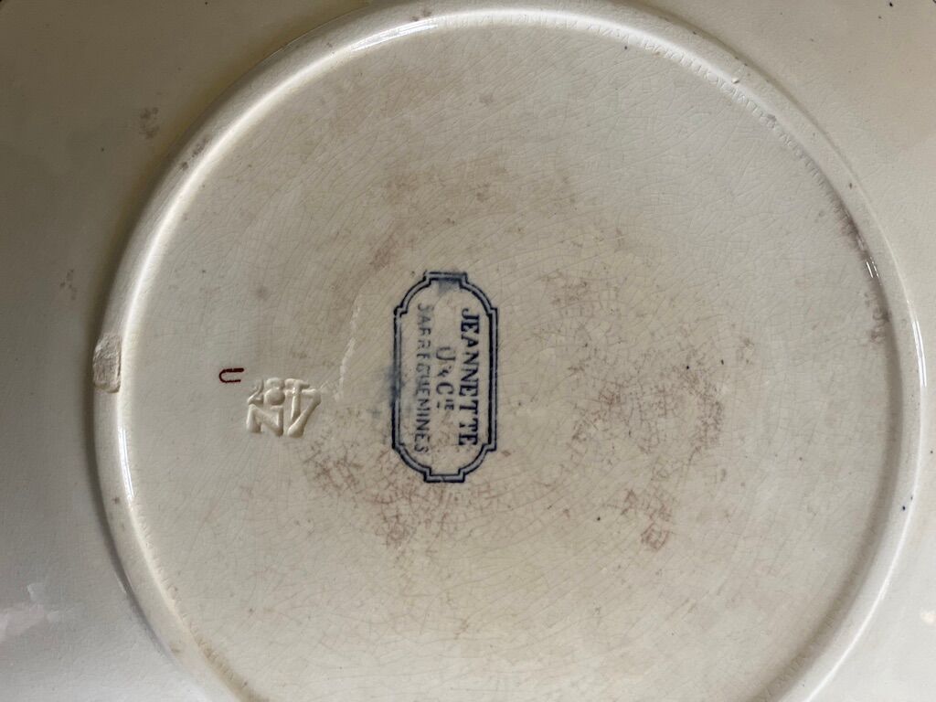 "Jeanette" art nouveau plate