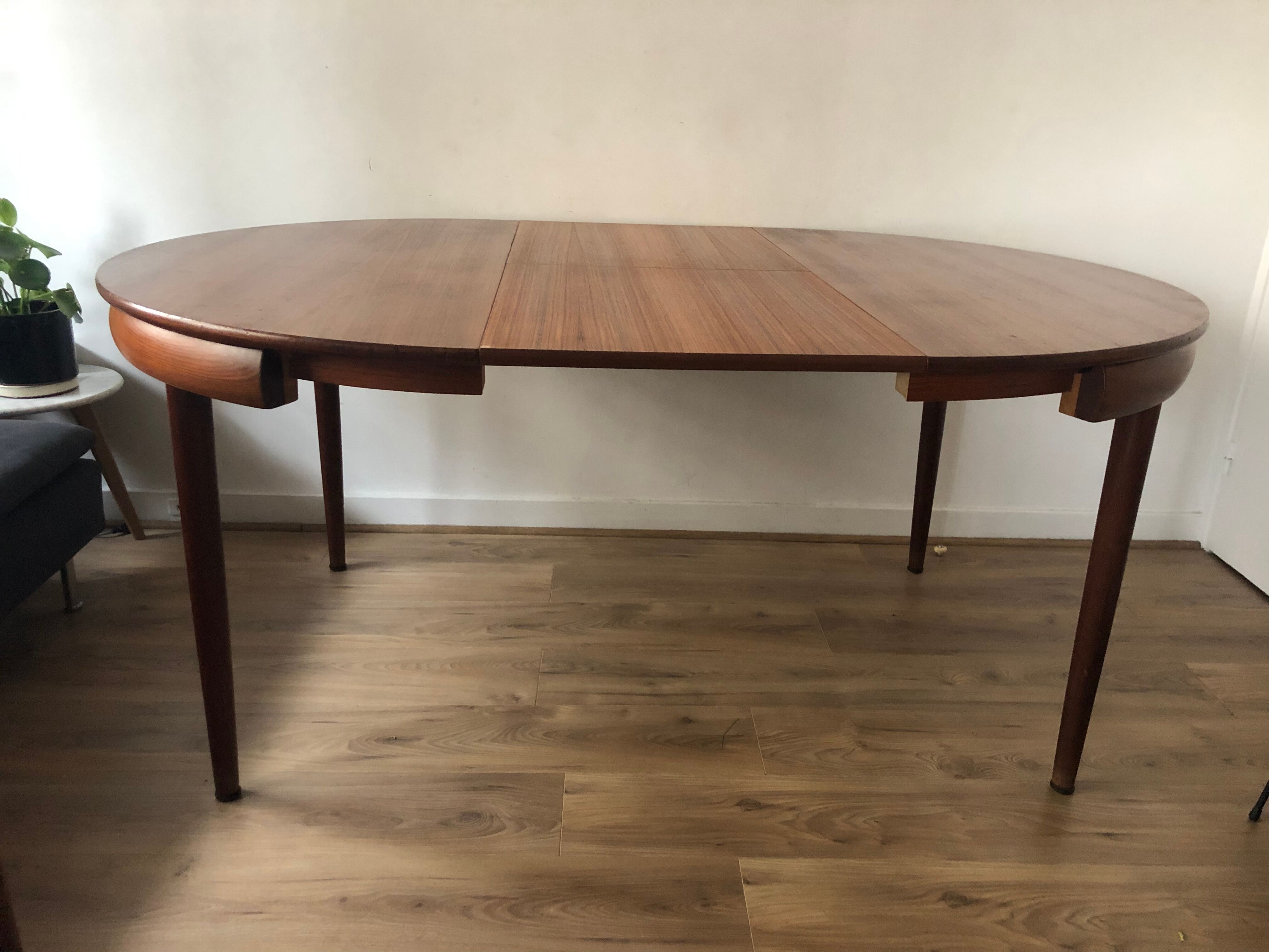 Set table and Chair Hans Olsen 1950 Scandinavian teak