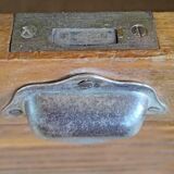 Filing cabinet with curtain