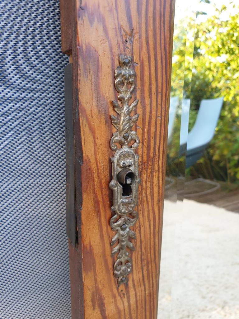 Beveled Ice Pine Door Mirror 64X120