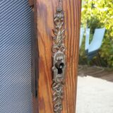 Beveled Ice Pine Door Mirror 64X120