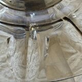 Art Deco smoked glass and aluminum bowl – France, 1935–50s