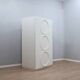 Italian Space Age Wardrobe white lacquered F.lli Proserpio 1960s