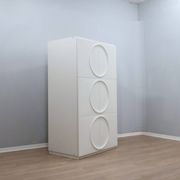Italian Space Age Wardrobe white lacquered F.lli Proserpio 1960s