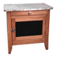Parisian buffet in solid wood and enamelled sheet metal - mid 20th century.