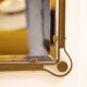 Vintage rectangular mirror in brass 1950s