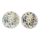 Set of 2 old decorative plates Gien cornucopia decor