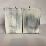 Pair of metal and wood sailboat bookends