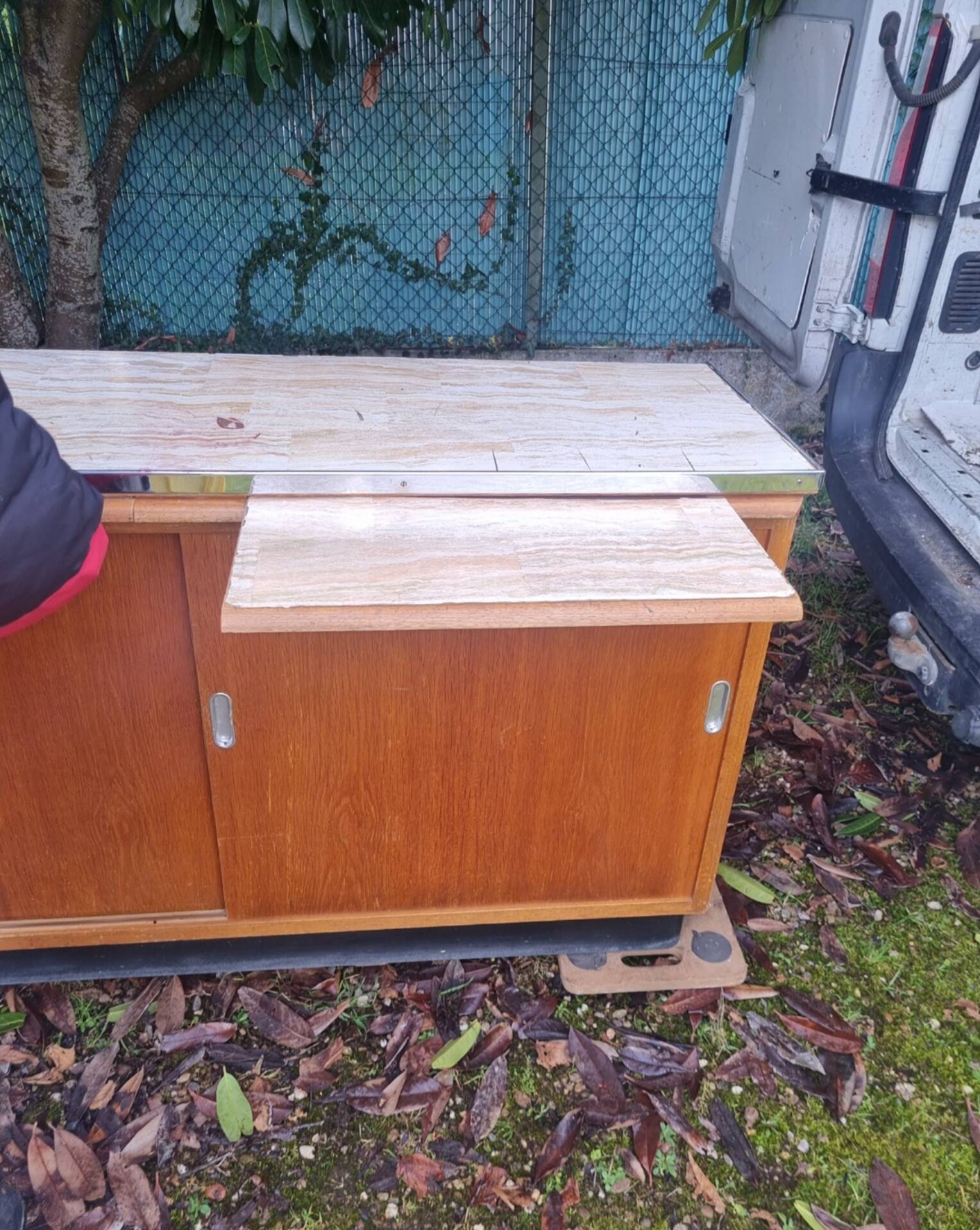 Old workshop counter furniture