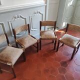 Suite de 4 chaises de Pierre Jolliet années 70