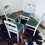 Series of 4 vintage chairs