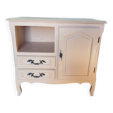 Peach-coloured TV unit