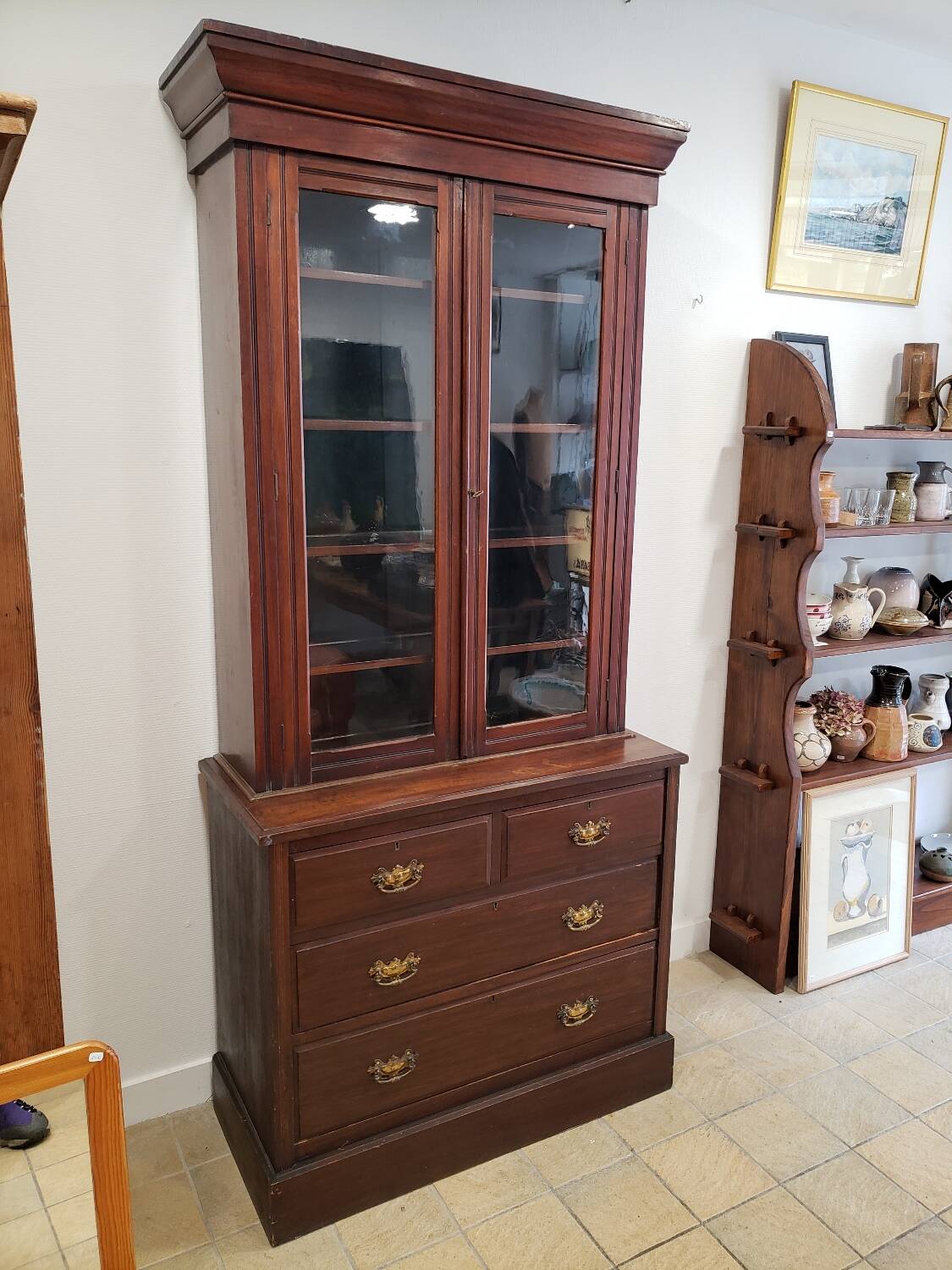 George III English commode library