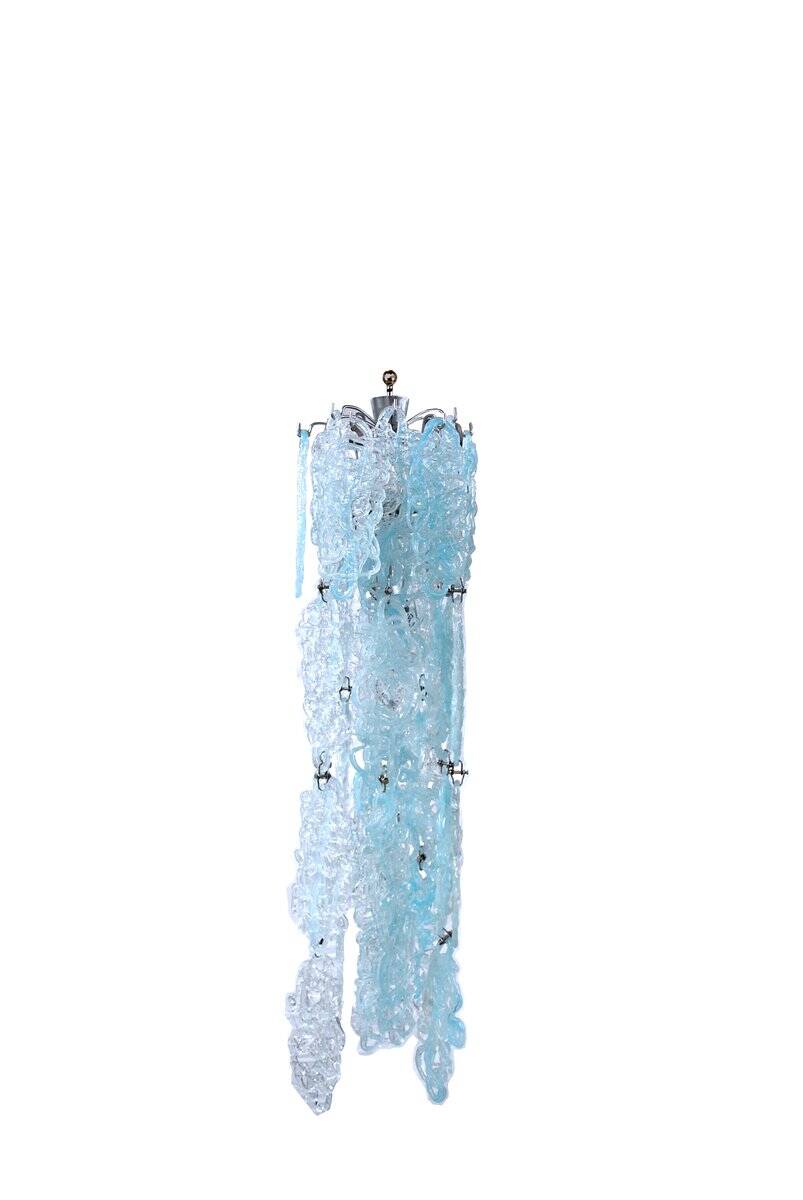 Mid-Century Spider Pendant Lamp in Vistosi Crystal, 1950s