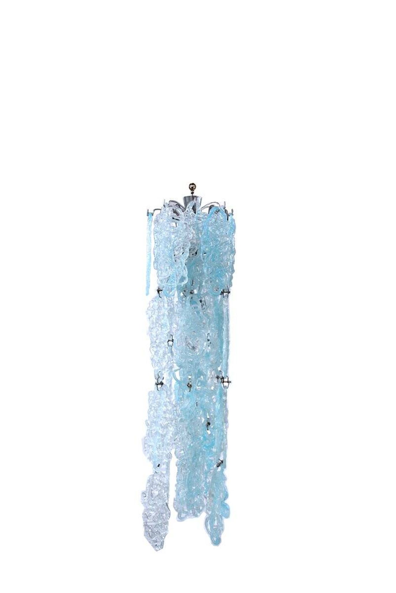 Mid-Century Spider Pendant Lamp in Vistosi Crystal, 1950s