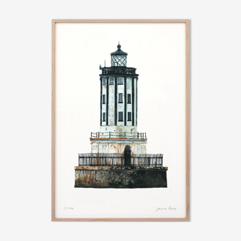 "Charlotte" the lighthouse, art print 20/30cm