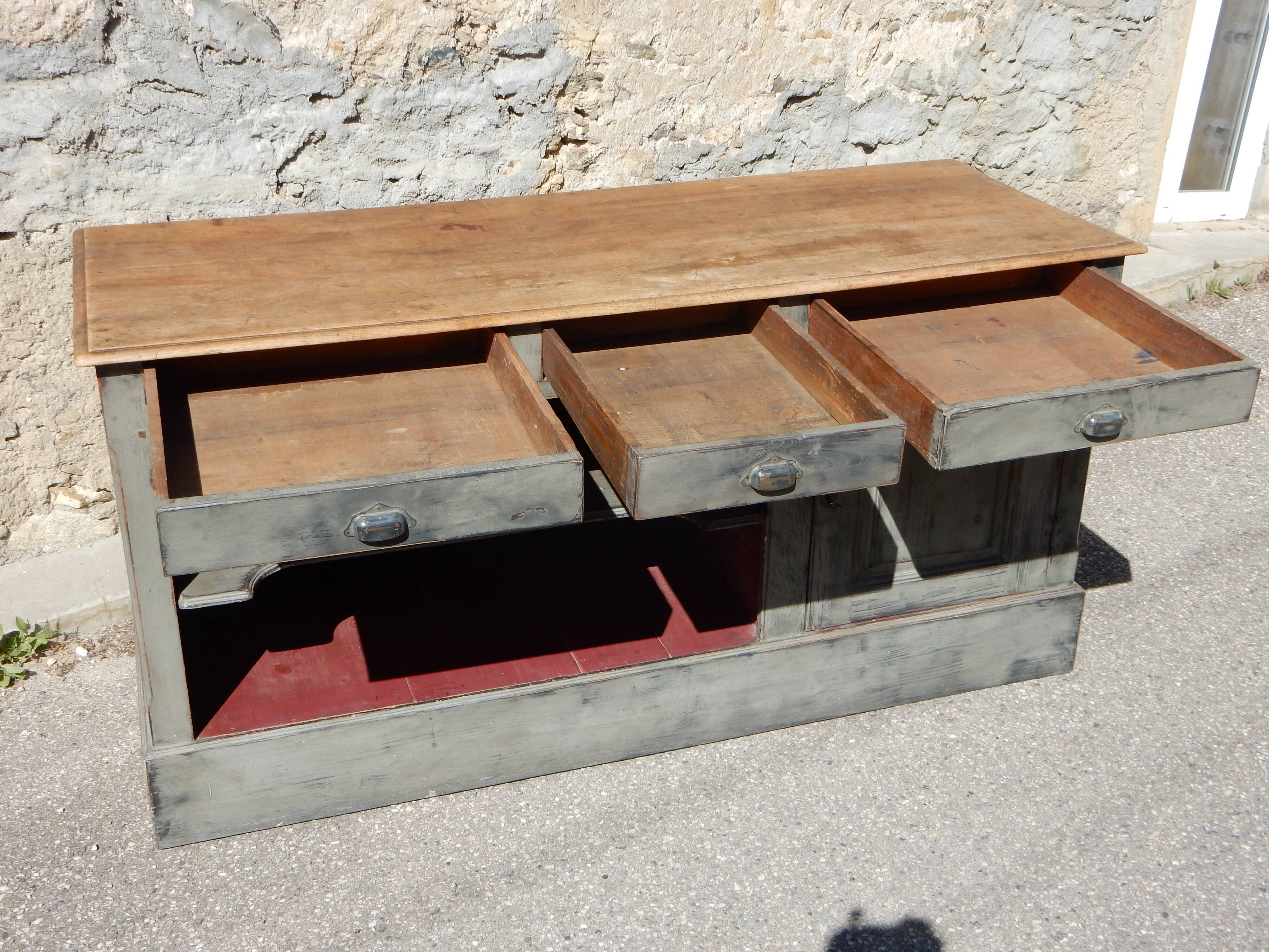 Old weathered counter/trade furniture/kitchen island