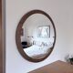Miroir scandinave XL, 94 cm, années 1960
