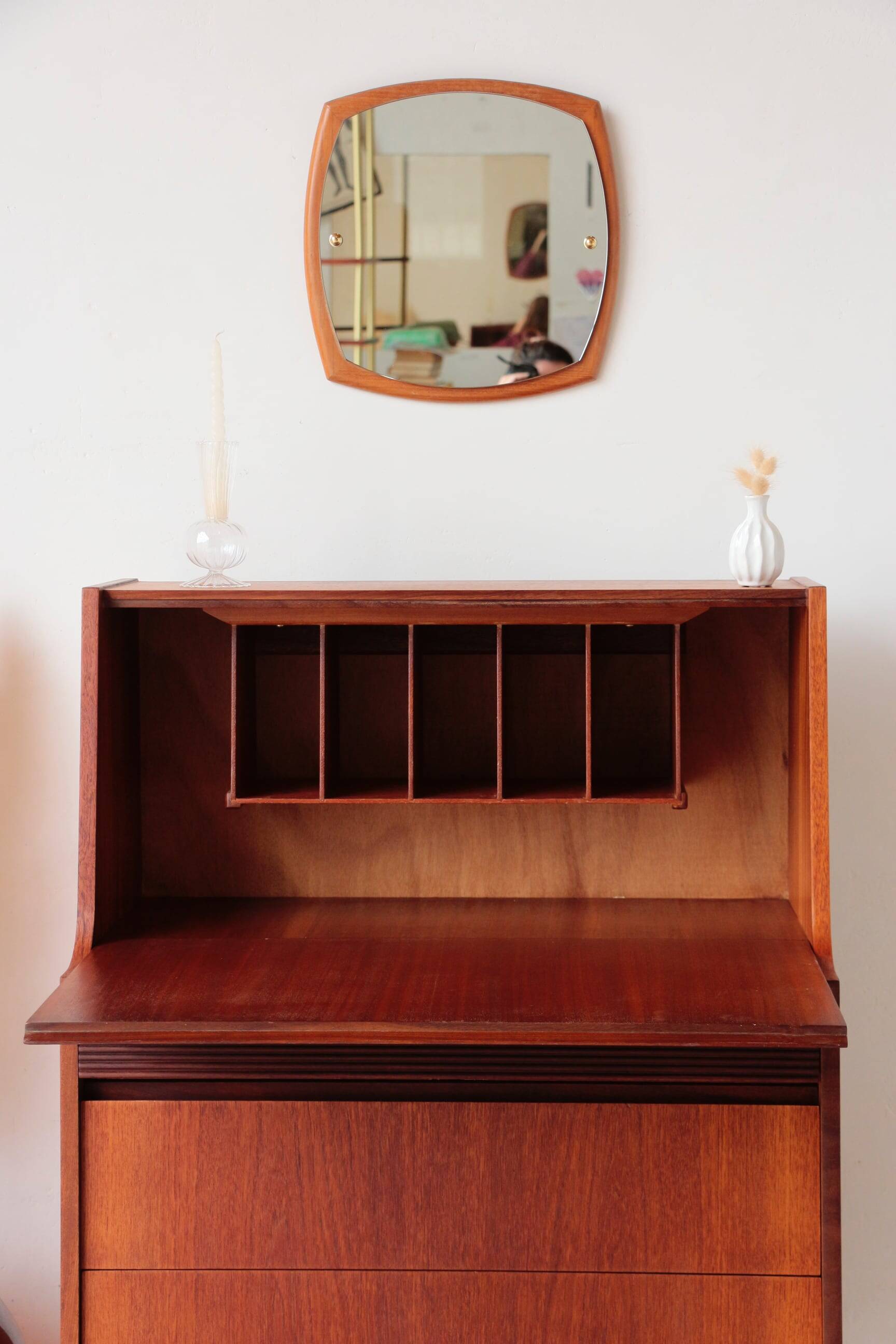 Vintage teak desk by Elliots of Newbury – 1960s design