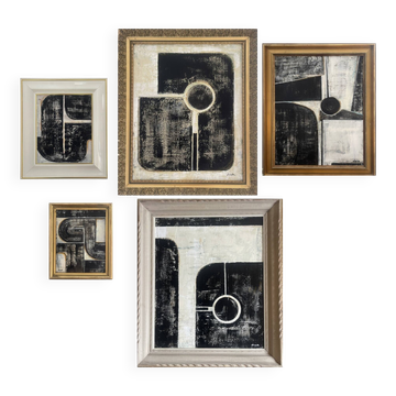 5 Tableaux artiste Olisch