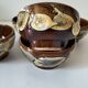 Set of 5 vintage enameled bowls – Chic terracotta ambiance