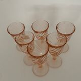 6verres with rosaline liqueurs