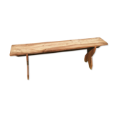 Wooden farmhouse bench