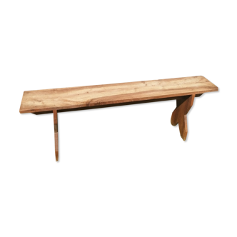 Wooden farmhouse bench