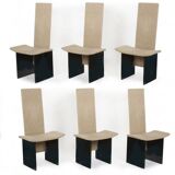 Series of 6 chairs Kazuhide Takahama