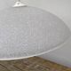 1980s speckled glass pendant light, grey and white
