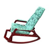 ÚLUV Wooden Rocking Chair – Czechoslovakia, 1970s, Original Very Good Condi