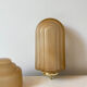 Pair of art deco style glass wall lamps