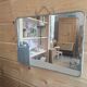Old barber mirror, 40x30 cm