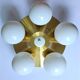 Rare Midcentury Flush Mount Sputnik, Space Age, 1970s