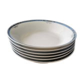Assiette creuse décor bleu & or – 20 cm