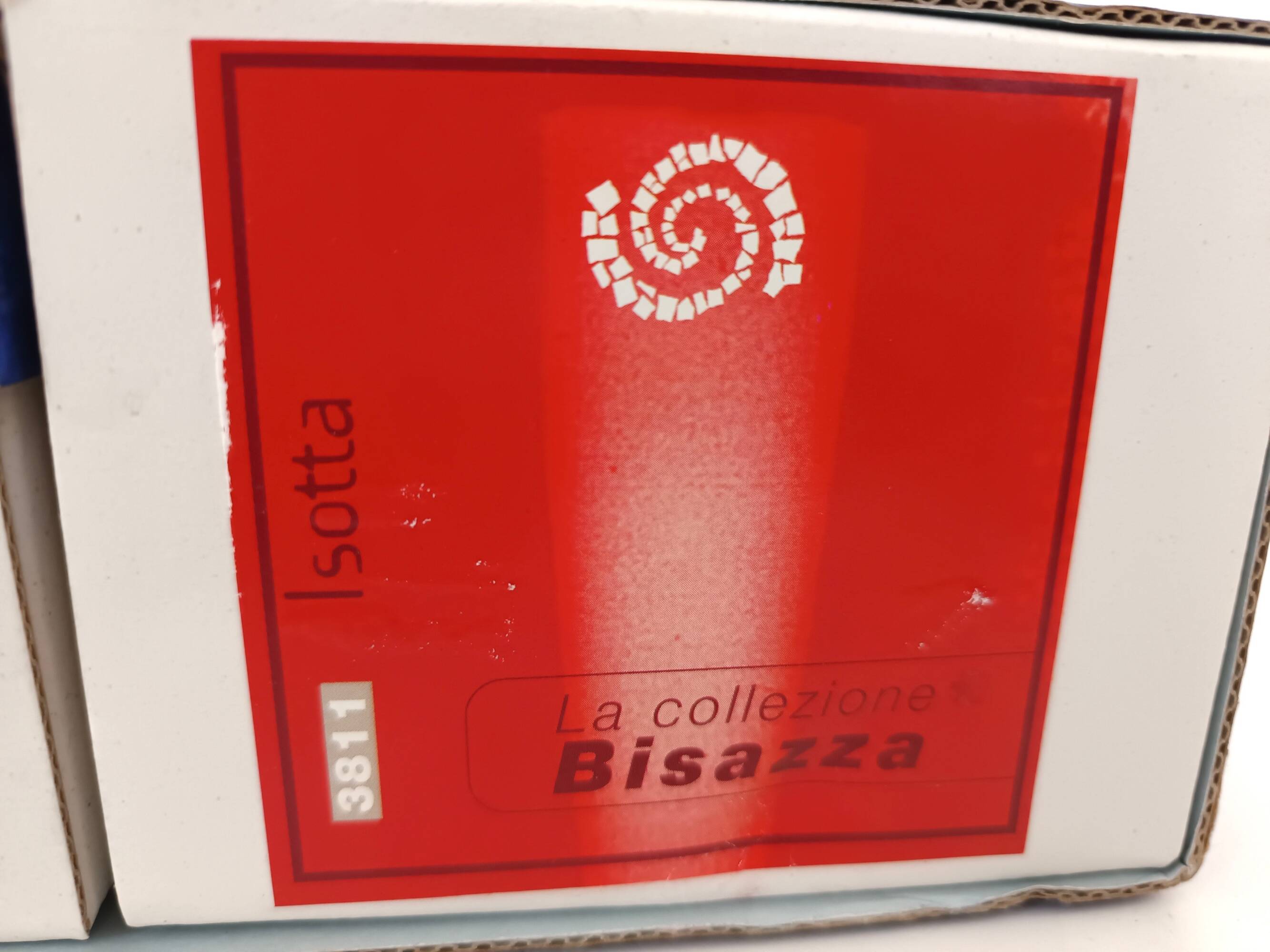 Pair of Blue Murano Glass Flutes by Bisazza & Rotella, Italy 2000