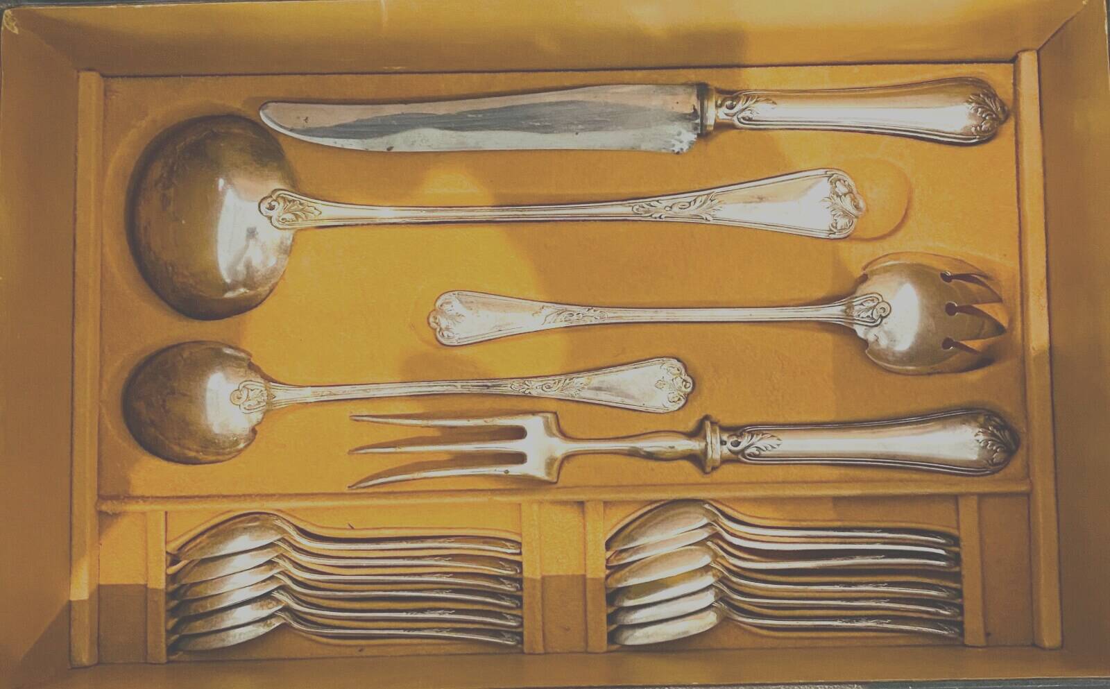 Louis XV style housewife in silver metal 20th century