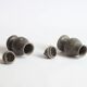 Antique muffineers, salt or sugar shakers in pewter, 18th