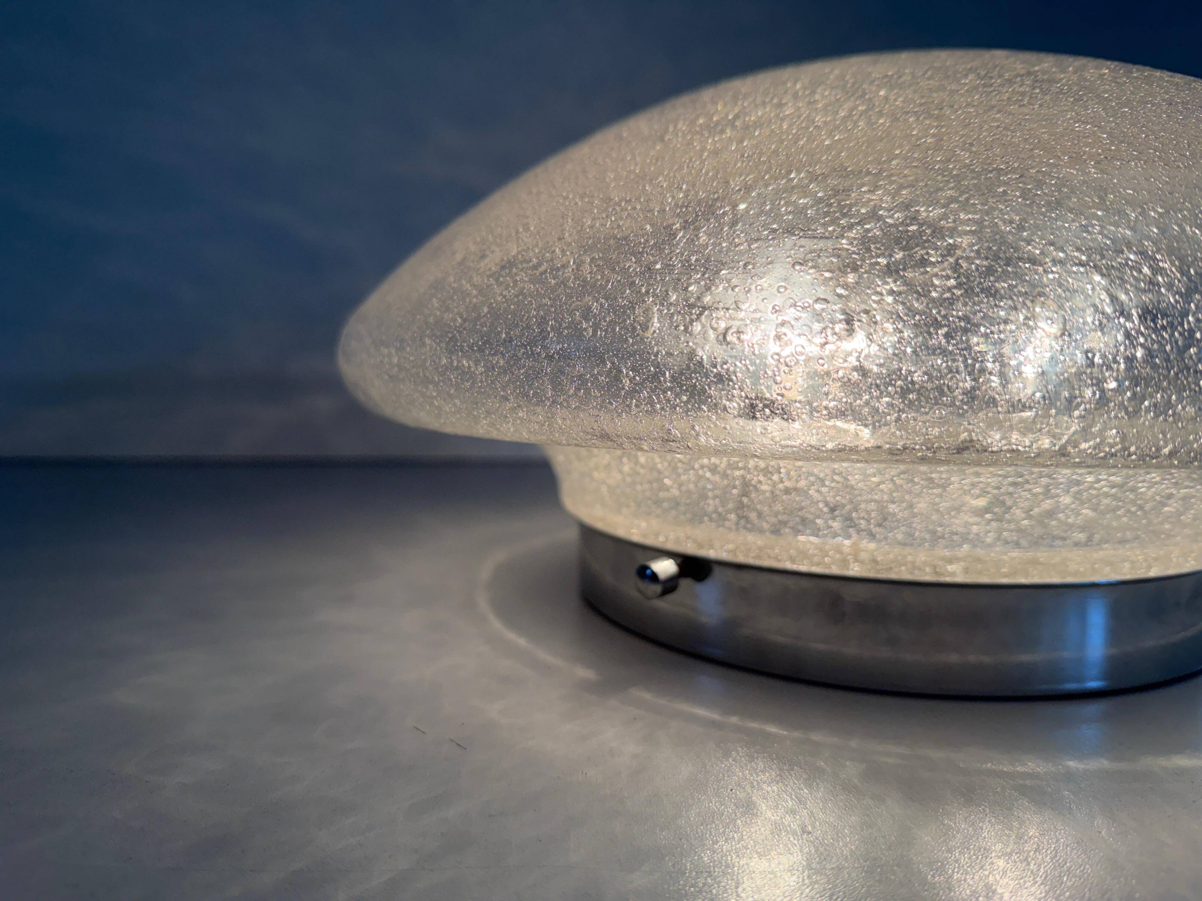 The Moderns Dome Glass Flush Mount Light by Doria, 1960s, Germany