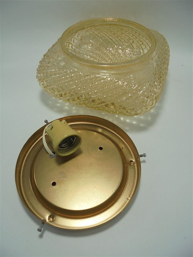 Gold glass ceiling lamp